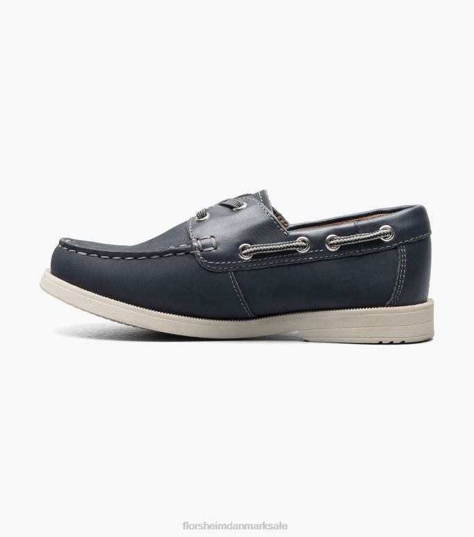 Florsheim børn kroket jr moc toe bådsko NF0RV425 fodtøj marineblå nubuck