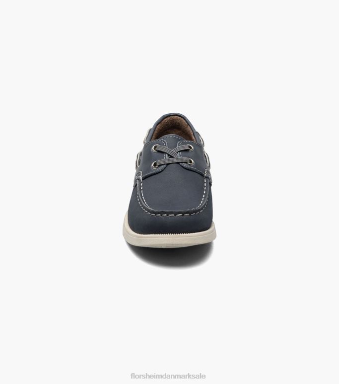 Florsheim børn kroket jr moc toe bådsko NF0RV425 fodtøj marineblå nubuck