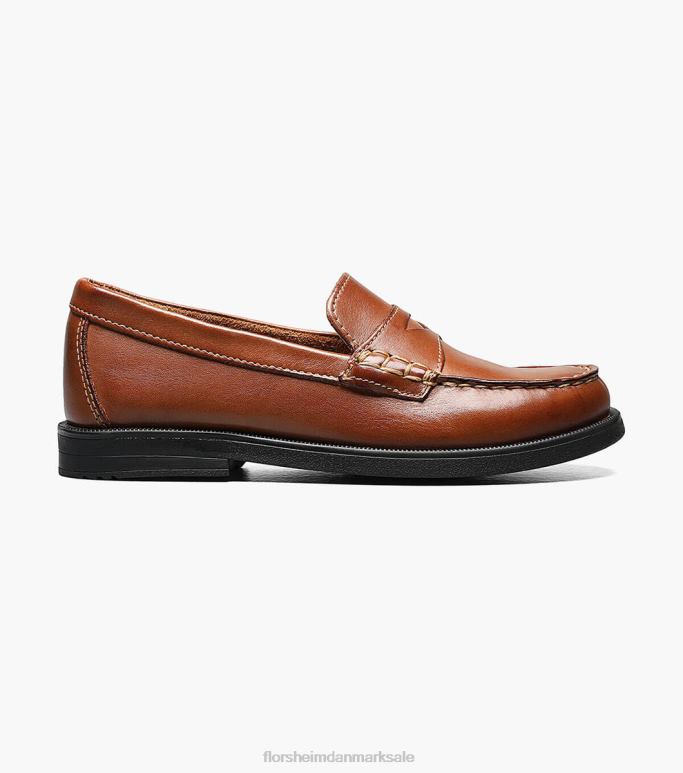 Florsheim børn kroket jr moc toe penny loafer NF0RV494 fodtøj sadelbrun
