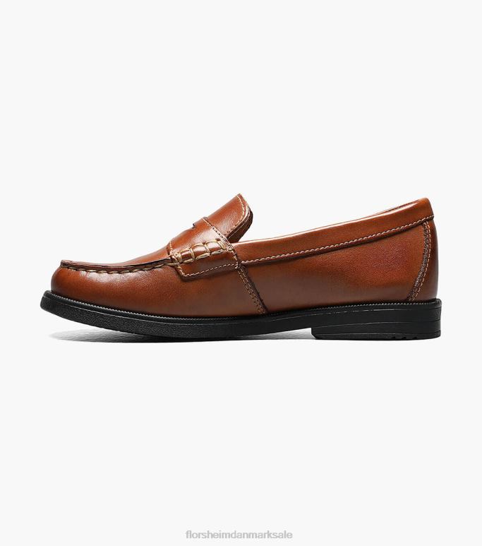 Florsheim børn kroket jr moc toe penny loafer NF0RV494 fodtøj sadelbrun