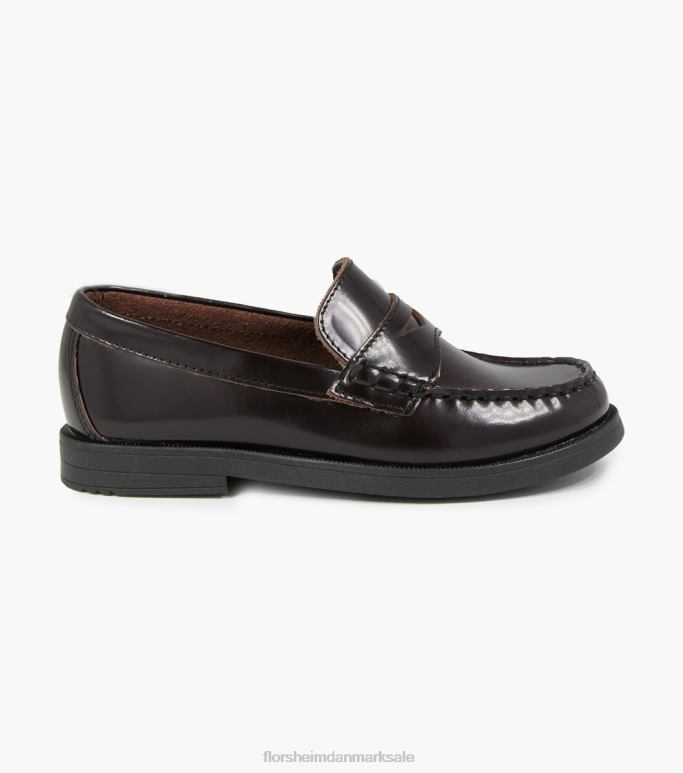 Florsheim børn kroket jr moc toe penny loafer NF0RV496 fodtøj bordeaux