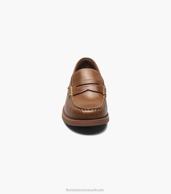 Florsheim børn kroket jr moc toe penny loafer NF0RV497 fodtøj cognac