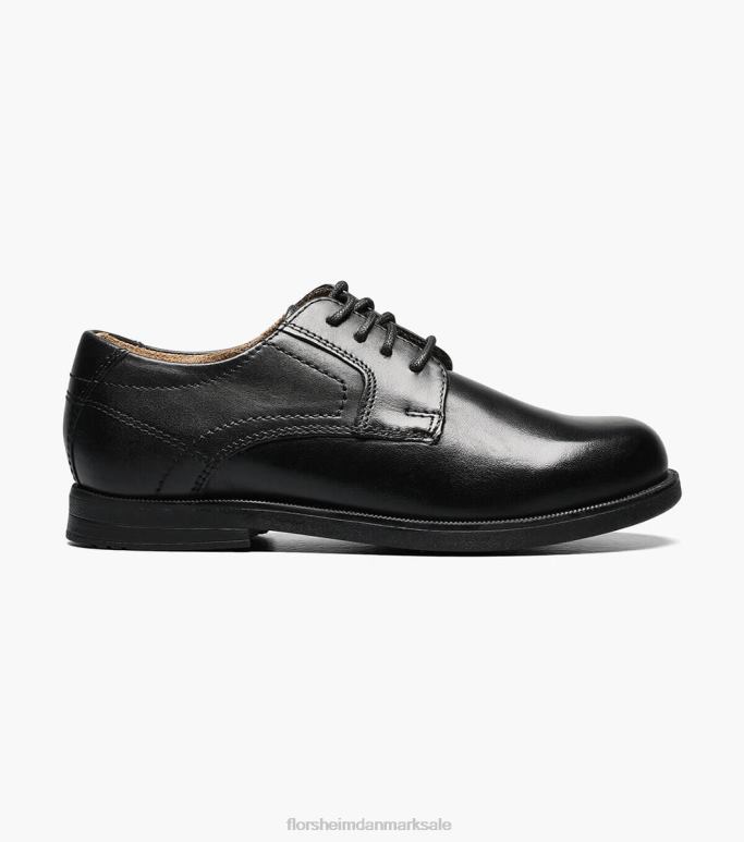 Florsheim børn midtbyen jr almindelig tå oxford NF0RV505 fodtøj sort