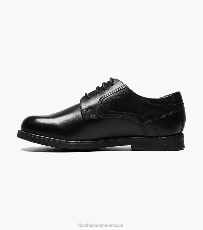 Florsheim børn midtbyen jr almindelig tå oxford NF0RV505 fodtøj sort