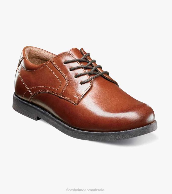 Florsheim børn midtbyen jr almindelig tå oxford NF0RV506 fodtøj cognac