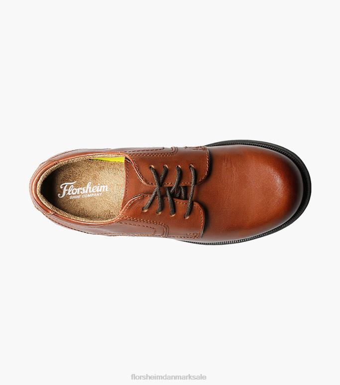 Florsheim børn midtbyen jr almindelig tå oxford NF0RV506 fodtøj cognac
