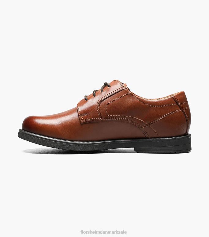 Florsheim børn midtbyen jr almindelig tå oxford NF0RV506 fodtøj cognac