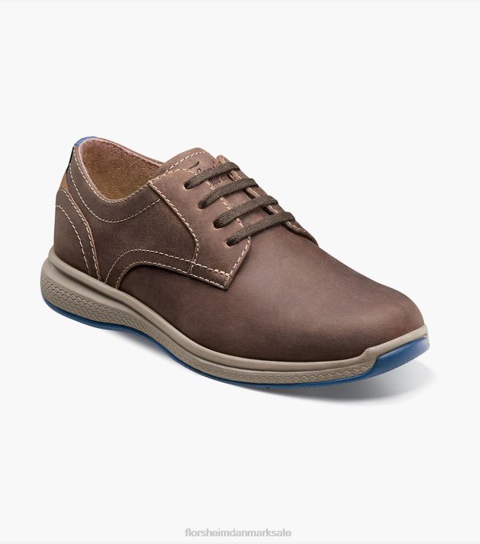 Florsheim børn store søer jr almindelig tå oxford NF0RV502 fodtøj brun lm