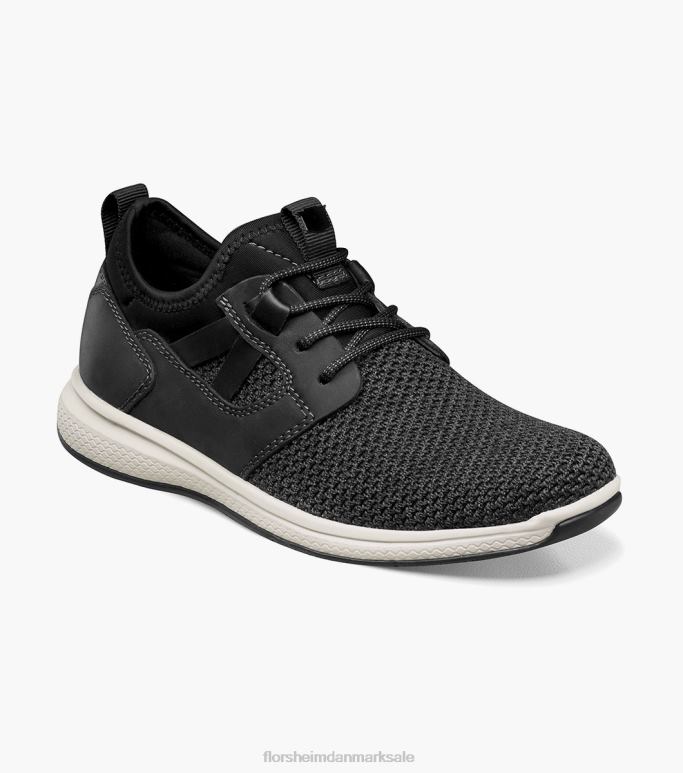 Florsheim børn store søer jr strik sneaker med almindelig tå NF0RV439 fodtøj sort