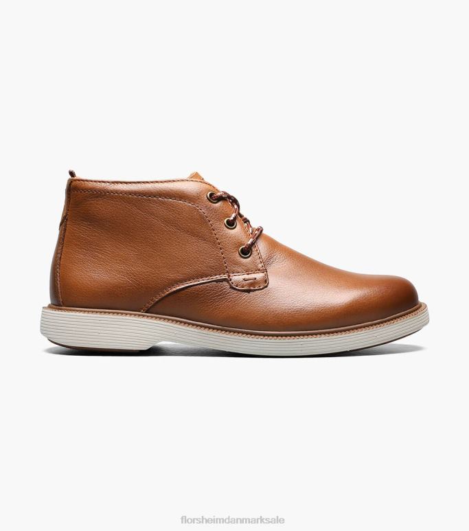 Florsheim børn supacush jr almindelig tå chukka støvle NF0RV449 fodtøj cognac