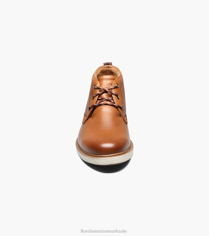 Florsheim børn supacush jr almindelig tå chukka støvle NF0RV449 fodtøj cognac
