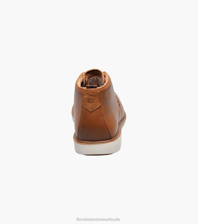 Florsheim børn supacush jr almindelig tå chukka støvle NF0RV449 fodtøj cognac