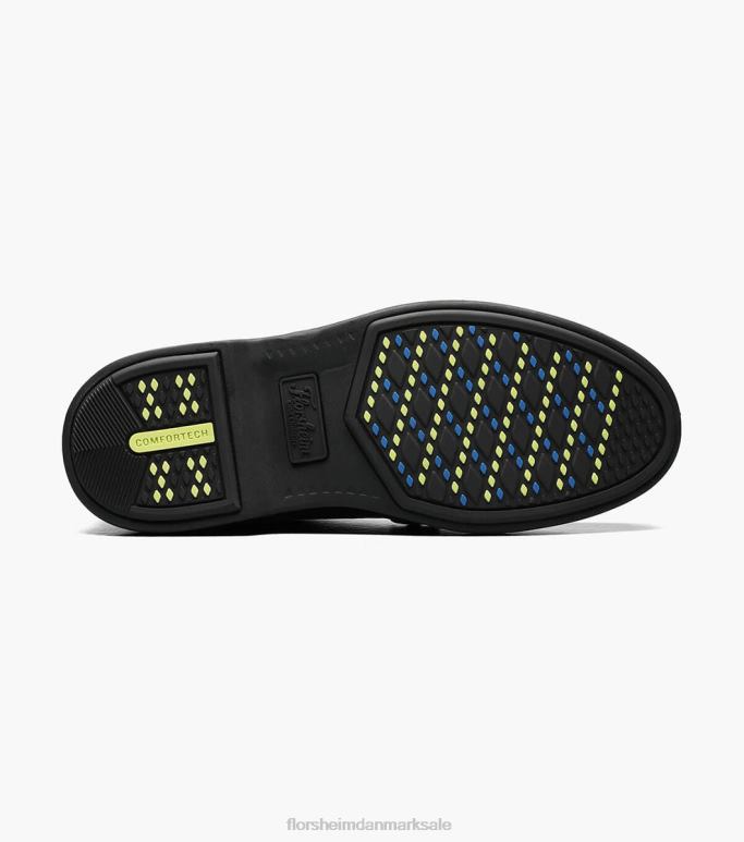 Florsheim børn supacush jr almindelig tå chukka støvle NF0RV451 fodtøj sort tumlede