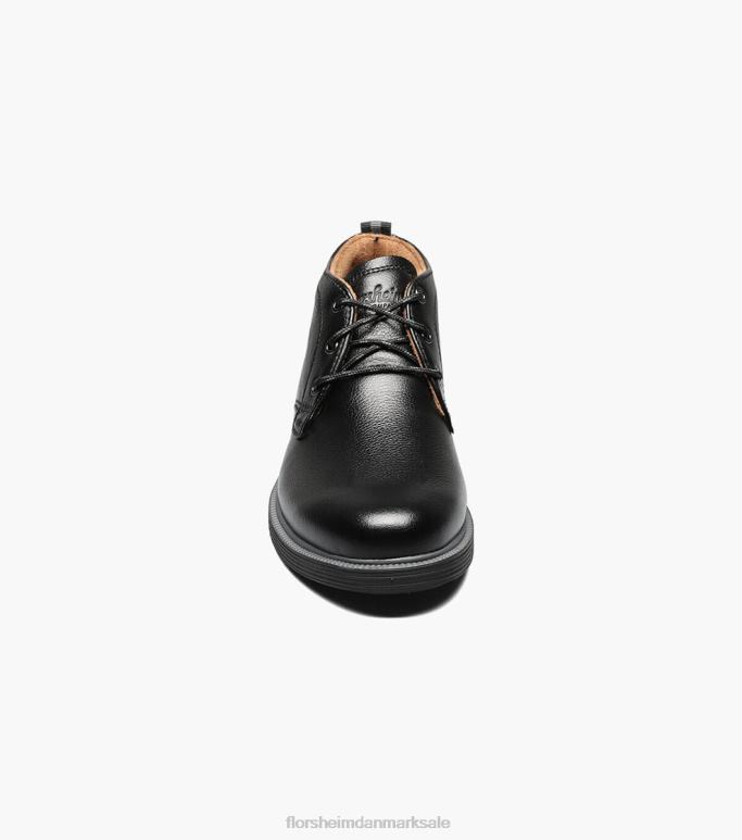 Florsheim børn supacush jr almindelig tå chukka støvle NF0RV451 fodtøj sort tumlede