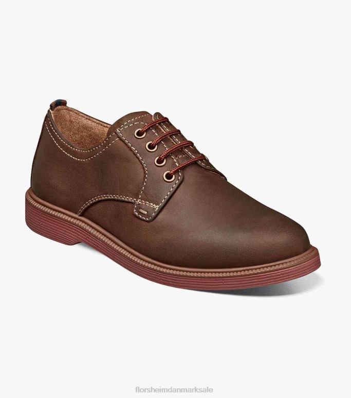Florsheim børn supacush jr almindelig tå oxford NF0RV453 fodtøj brun lm