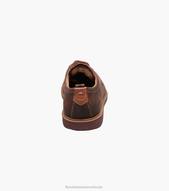 Florsheim børn supacush jr almindelig tå oxford NF0RV453 fodtøj brun lm
