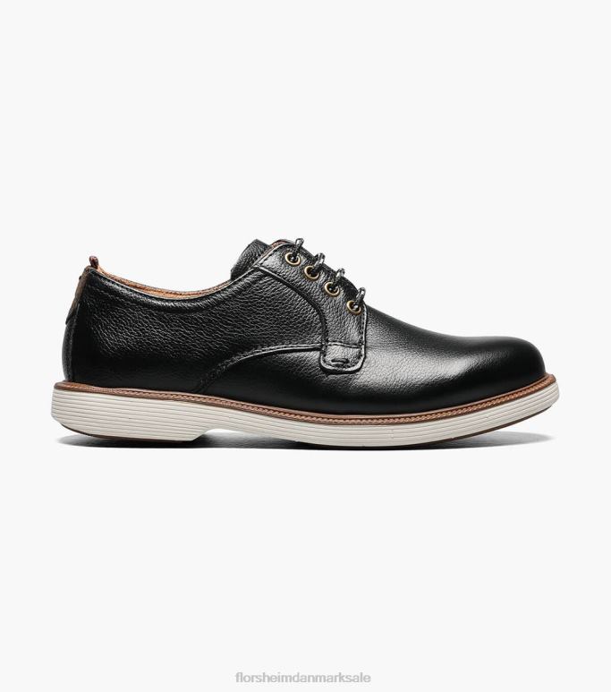 Florsheim børn supacush jr almindelig tå oxford NF0RV456 fodtøj sort