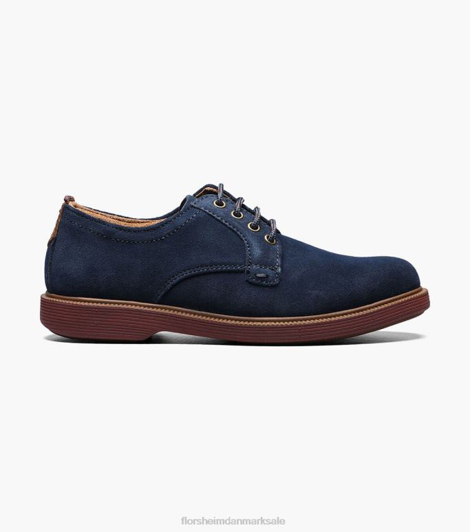 Florsheim børn supacush jr almindelig tå oxford NF0RV459 fodtøj flåde