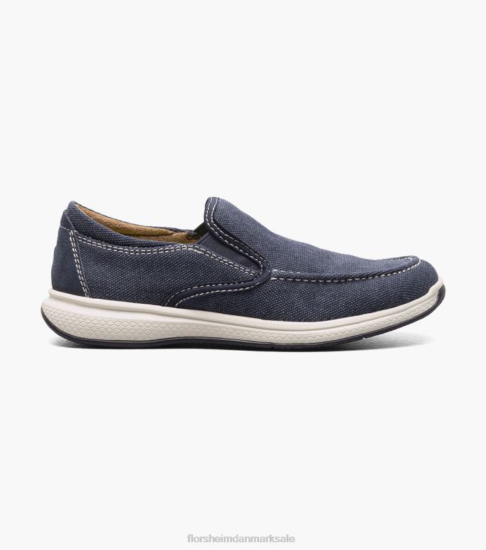 Florsheim børn venture jr kanvas venetiansk slip på NF0RV481 fodtøj flåde