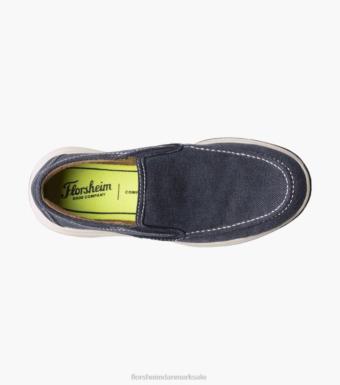 Florsheim børn venture jr kanvas venetiansk slip på NF0RV481 fodtøj flåde