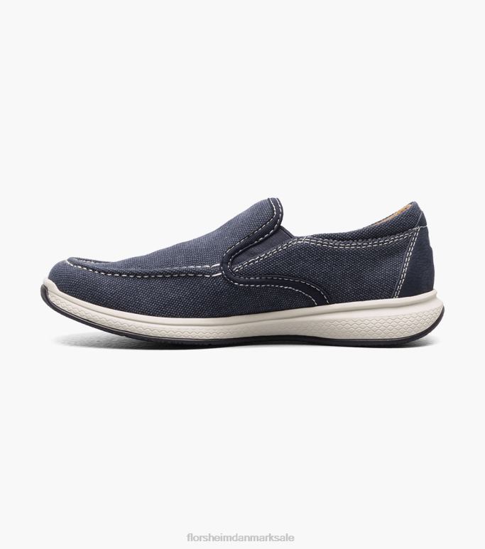 Florsheim børn venture jr kanvas venetiansk slip på NF0RV481 fodtøj flåde