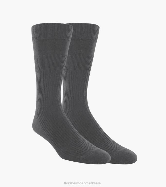 Florsheim unisex 2-pak uforpligtende crew dress sokker NF0RV601 tilbehør grå