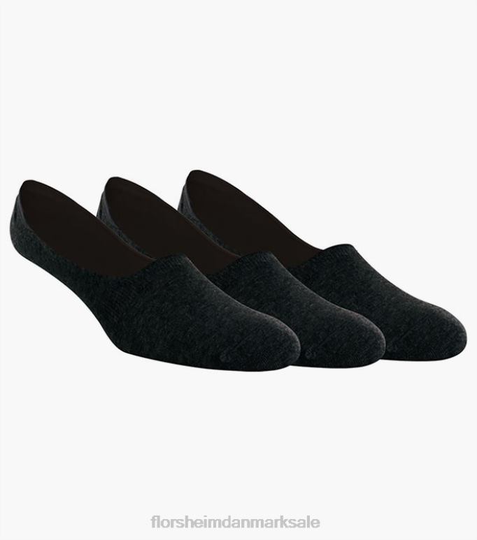 Florsheim unisex 3-pak skjulte no show sokker NF0RV572 tilbehør sort