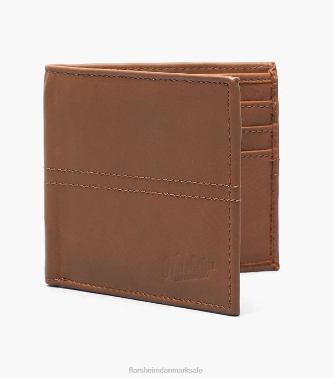 Florsheim unisex Lewis bi-fold pung NF0RV659 tilbehør cognac