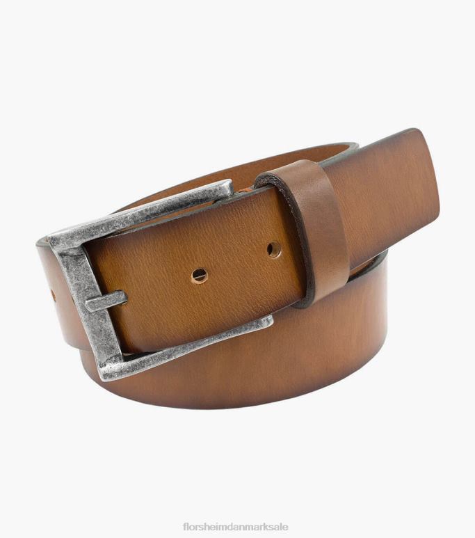 Florsheim unisex albert bælte i ægte læder NF0RV539 tilbehør cognac