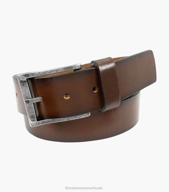 Florsheim unisex albert bælte i ægte læder NF0RV541 tilbehør brun/kirsebær