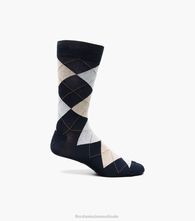 Florsheim unisex argyle crew dress sokker NF0RV578 tilbehør flåde