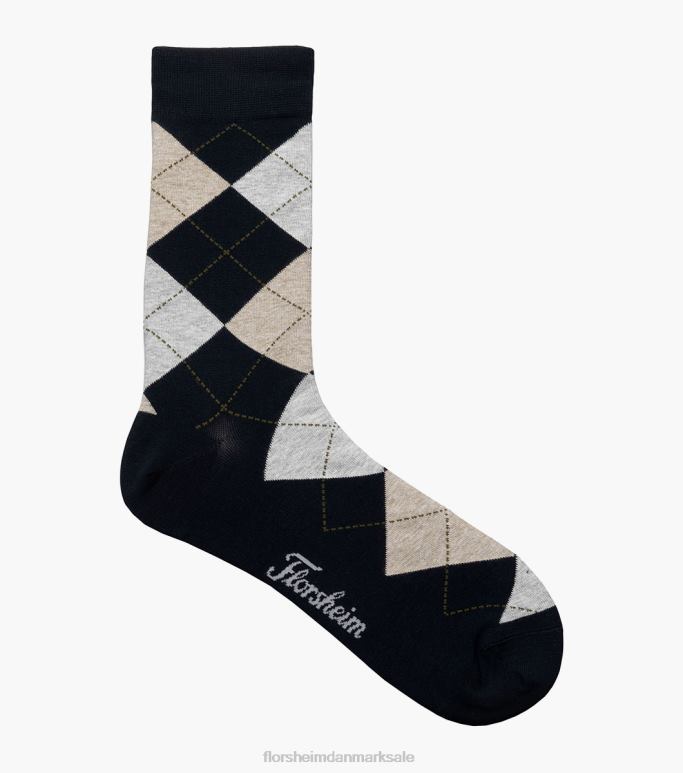 Florsheim unisex argyle crew dress sokker NF0RV578 tilbehør flåde