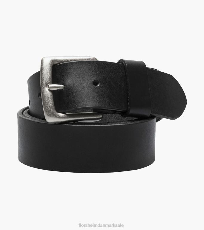 Florsheim unisex berra ægte læder bælte NF0RV535 tilbehør sort