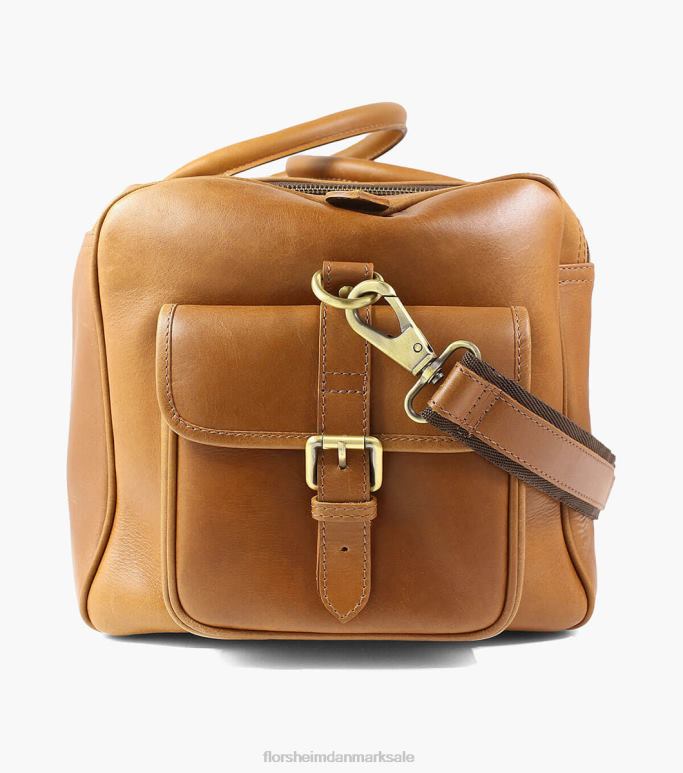 Florsheim unisex candemir rejsetaske i ægte læder NF0RV629 tilbehør cognac