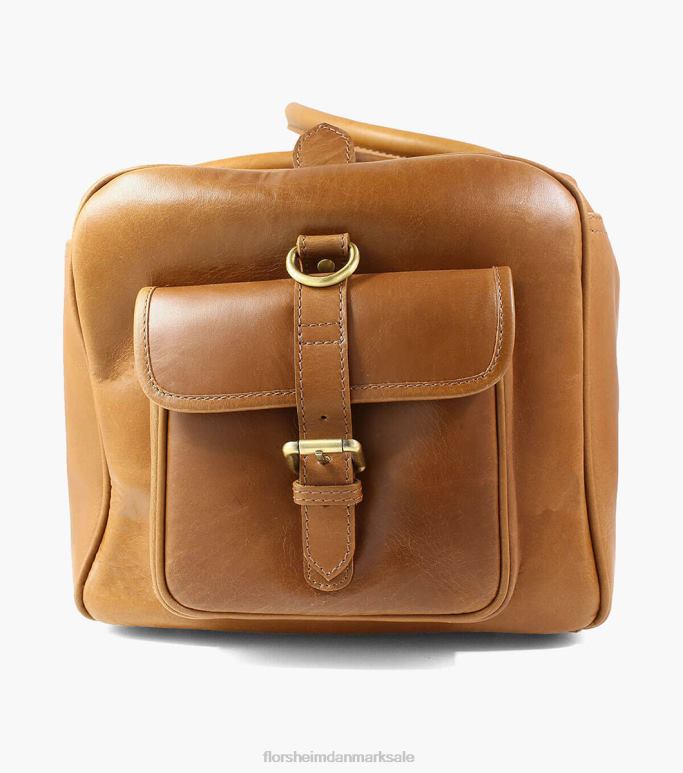 Florsheim unisex candemir rejsetaske i ægte læder NF0RV629 tilbehør cognac