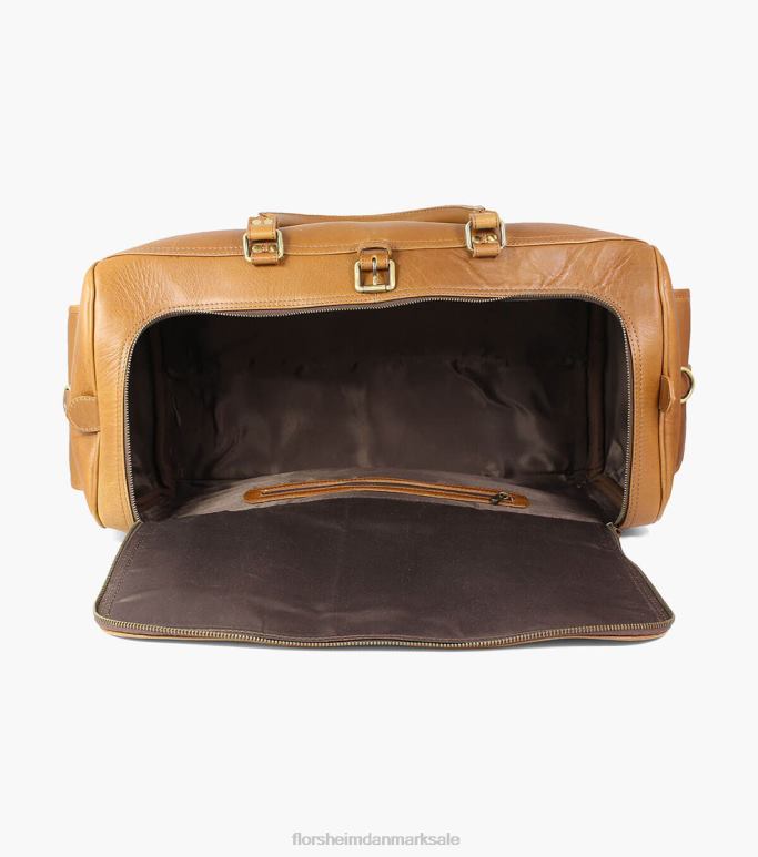 Florsheim unisex candemir rejsetaske i ægte læder NF0RV629 tilbehør cognac
