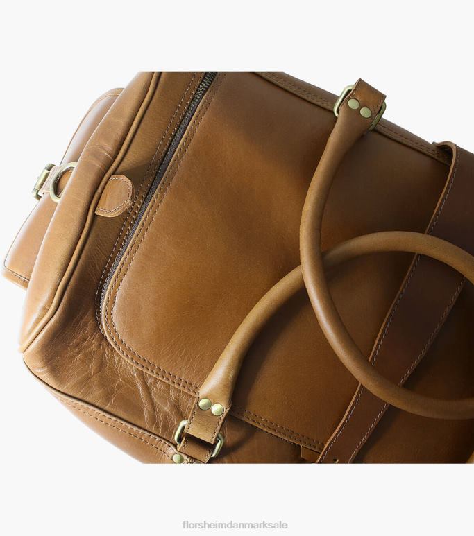 Florsheim unisex candemir rejsetaske i ægte læder NF0RV629 tilbehør cognac