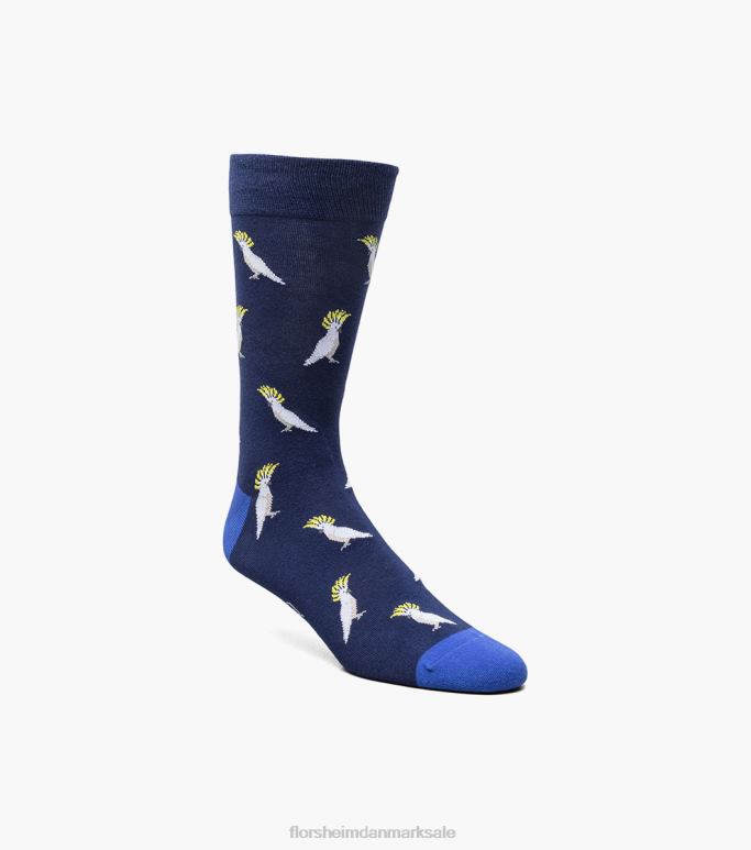 Florsheim unisex cocky crew dress sokker NF0RV565 tilbehør blå