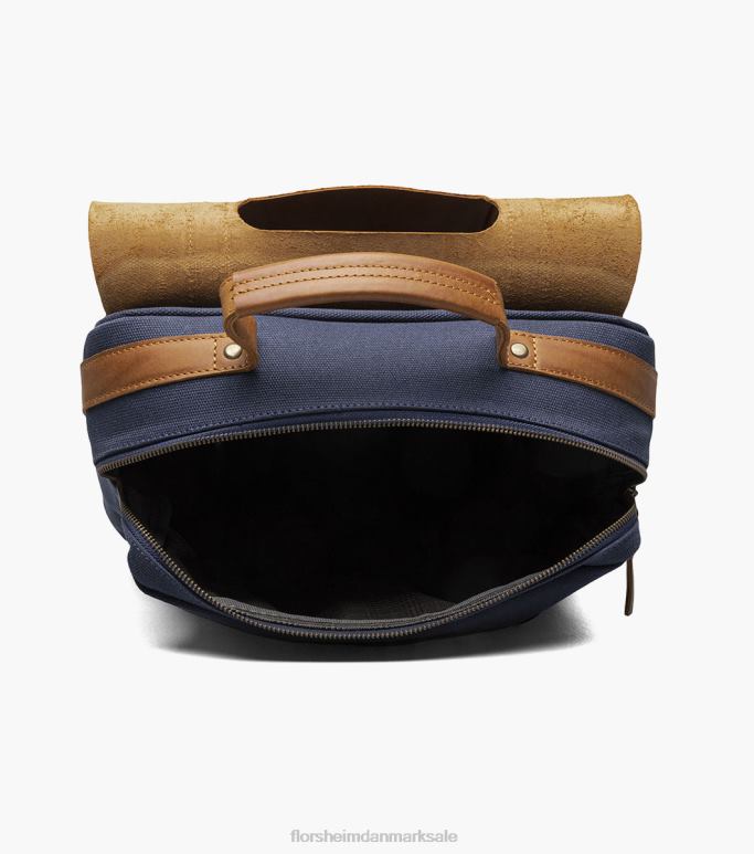 Florsheim unisex deigo kanvas/læder rygsæk NF0RV620 tilbehør blå
