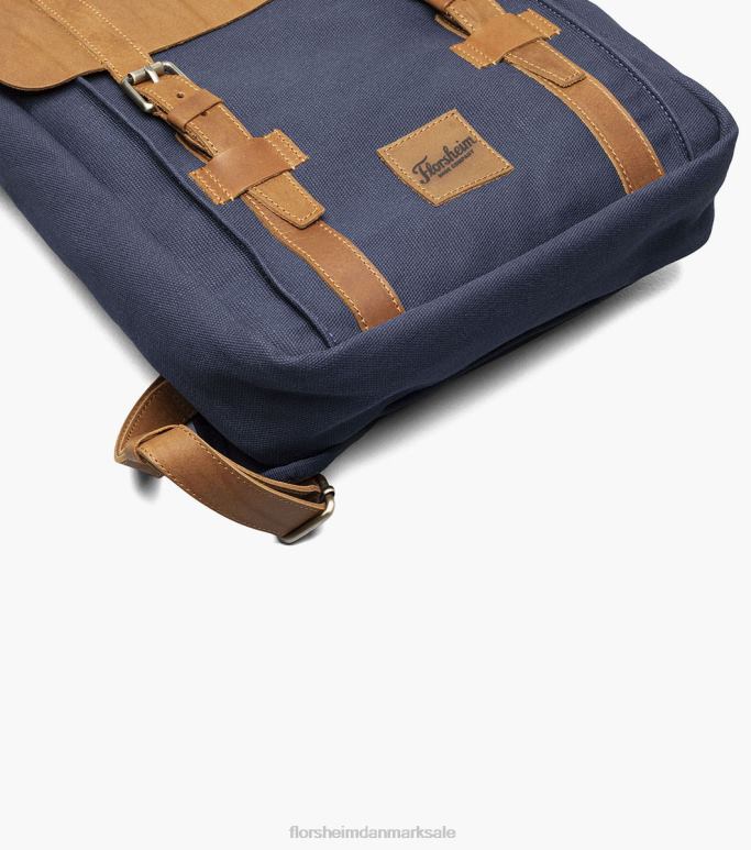 Florsheim unisex deigo kanvas/læder rygsæk NF0RV620 tilbehør blå