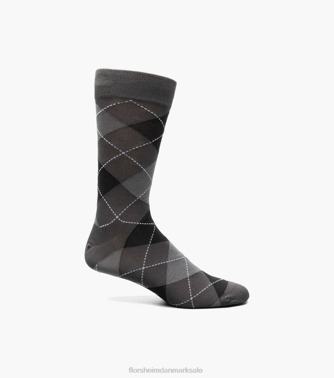 Florsheim unisex diamonds crew dress sokker NF0RV581 tilbehør trækul