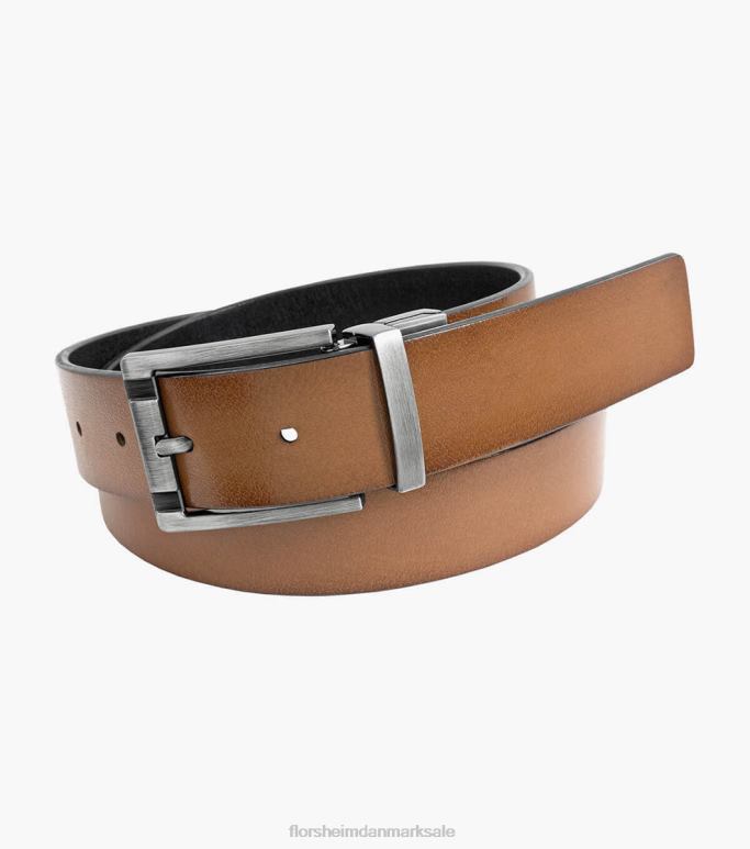 Florsheim unisex hargrove vendbart bælte NF0RV559 tilbehør kobber