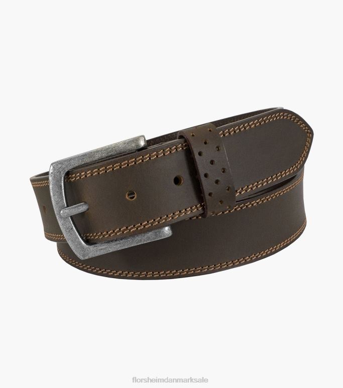 Florsheim unisex jarvis bælte i ægte læder NF0RV511 tilbehør brun lm