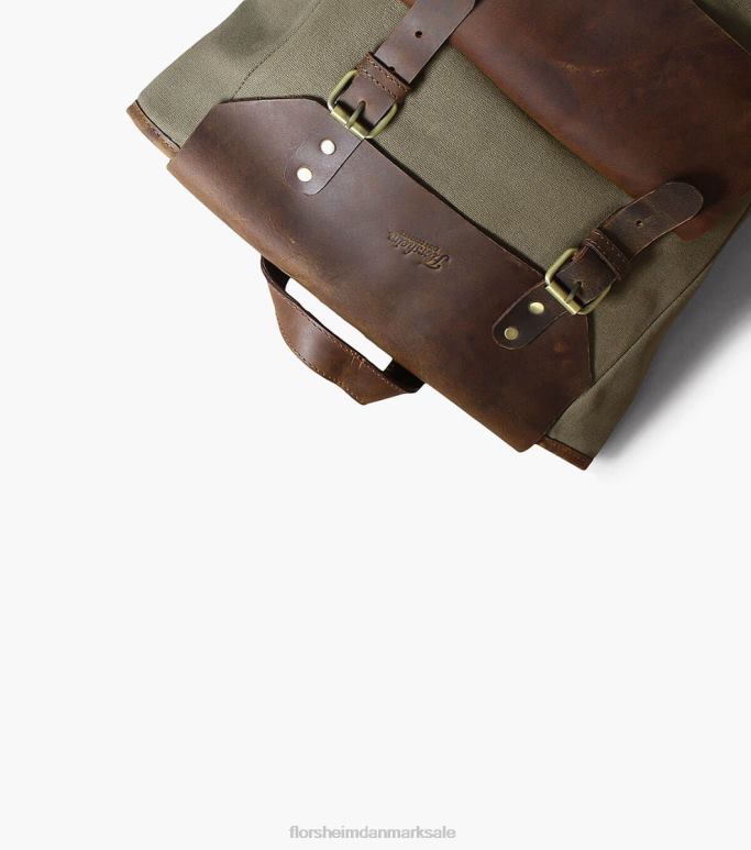 Florsheim unisex orazio kanvas/læder rygsæk NF0RV622 tilbehør grøn