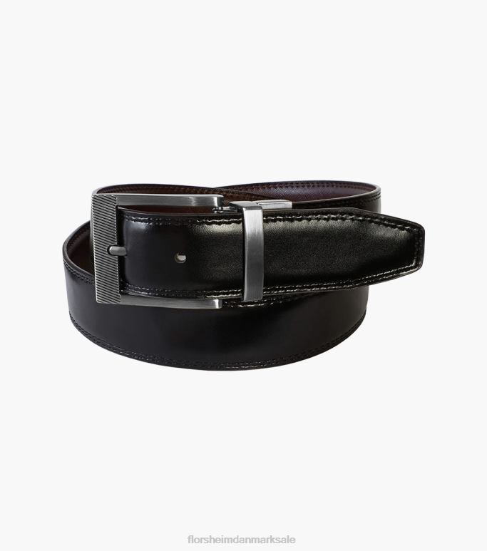 Florsheim unisex perrion vendbart bælte NF0RV515 tilbehør cognac