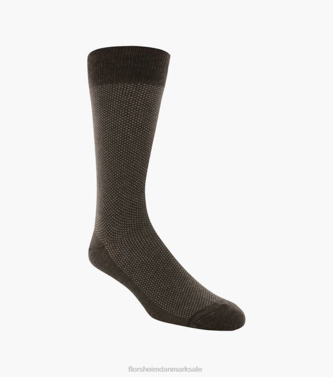 Florsheim unisex pindot klassiske crew dress sokker NF0RV590 tilbehør chokolade