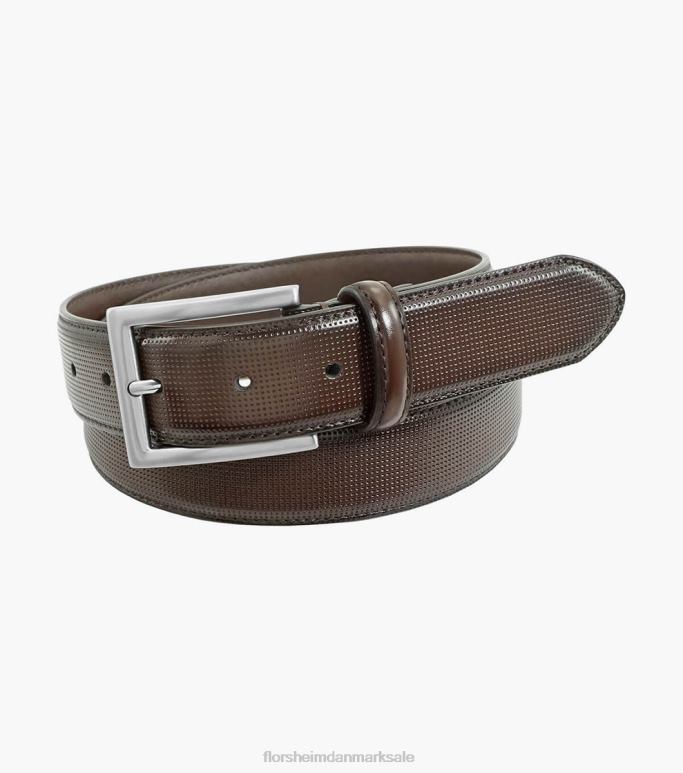 Florsheim unisex sinclair perf læder bælte NF0RV549 tilbehør Brun