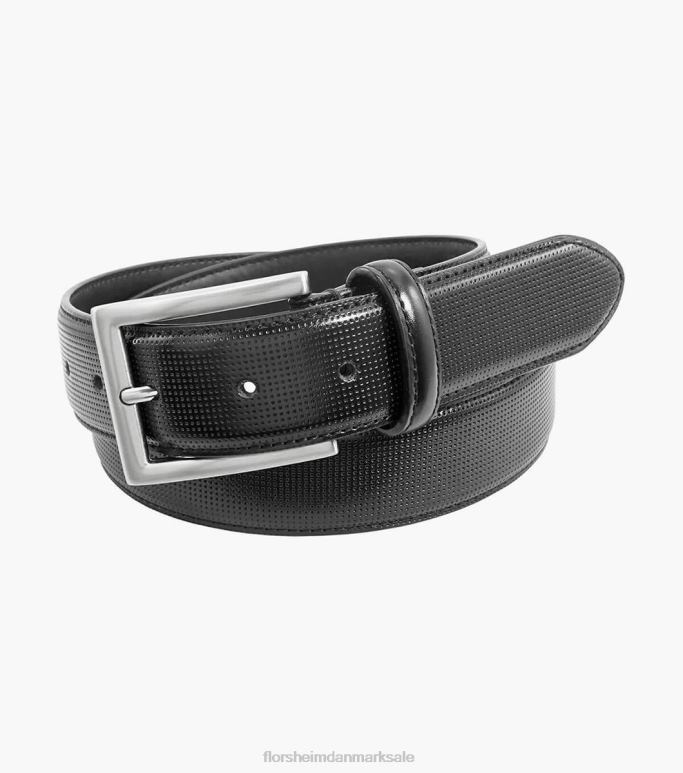 Florsheim unisex sinclair perf læder bælte NF0RV551 tilbehør sort