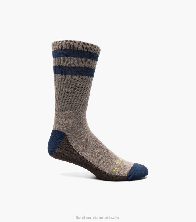 Florsheim unisex sports marled crew sokker NF0RV584 tilbehør Brun