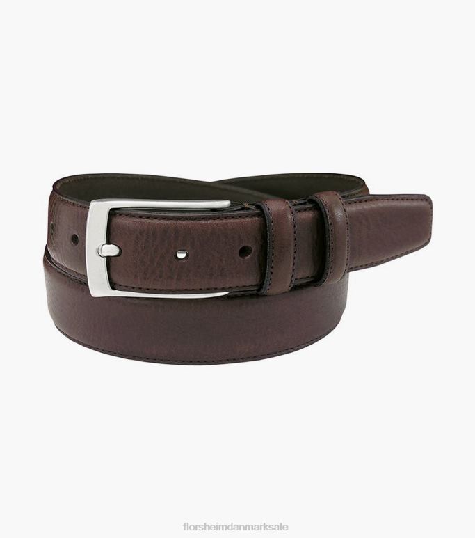 Florsheim unisex valhalla bælte i ægte italiensk læder NF0RV557 tilbehør Brun